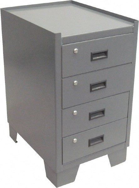 Jamco - Locking Storage Cabinet - Steel, 24" Wide x 18" Deep x 33" High, Gray - Exact Tooling