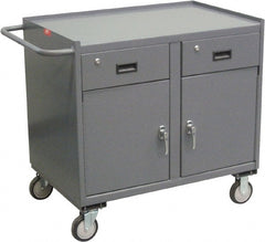 Jamco - Mobile Storage Cabinet - Steel, 36" Wide x 24" Deep x 40" High, Gray - Exact Tooling