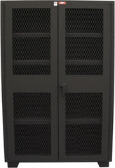 Jamco - 4 Shelf Visible Storage Cabinet - Steel, 48" Wide x 24" Deep x 78" High, Black - Exact Tooling
