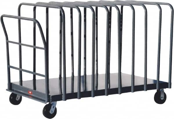 Jamco - 1,800 Lb Capacity Adjustable Panel Truck - Steel Deck, 72" OAW, 9" Platform Height - Exact Tooling
