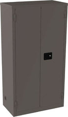 Jamco - 4 Shelf Security Storage Cabinet - Steel, 18" Wide x 34" Deep x 65" High, Gray - Exact Tooling