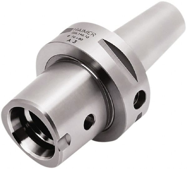 HAIMER - 10mm Hole Diam, C6 Taper Shank Shrink Fit Tool Holder & Adapter - 160mm Projection, 24mm Nose Diam, 42mm Clamping Depth, 25,000 RPM - Exact Tooling