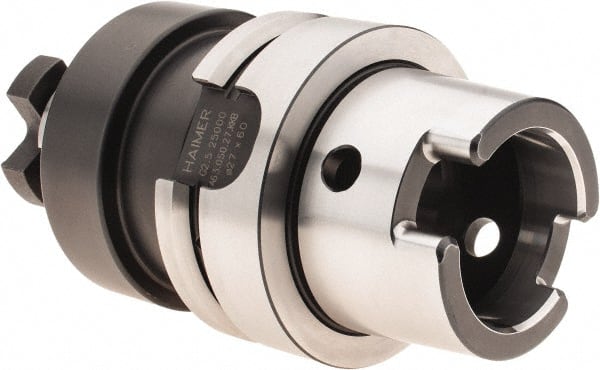 HAIMER - HSK63A Taper Face Mill Holder & Adapter - 27mm Pilot Diam, 60mm Arbor Length - Exact Tooling
