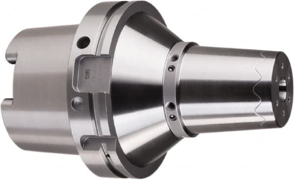 HAIMER - 32mm Hole Diam, HSK125A Taper Shank Shrink Fit Tool Holder & Adapter - 160mm Projection, 70mm Nose Diam, 61mm Clamping Depth, 25,000 RPM, Through Coolant - Exact Tooling