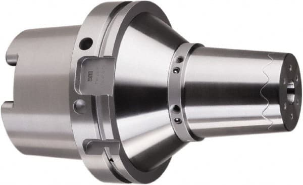 HAIMER - 1-1/4" Hole Diam, HSK125A Taper Shank Shrink Fit Tool Holder & Adapter - 5" Projection, 2.76" Nose Diam, 2.28" Clamping Depth, 25,000 RPM, Through Coolant - Exact Tooling