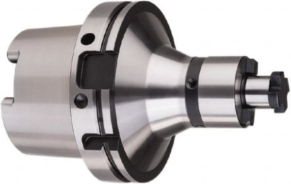 HAIMER - HSK125A Taper Face Mill Holder & Adapter - 22mm Pilot Diam, 100mm Arbor Length - Exact Tooling