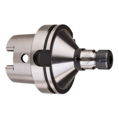 HAIMER - 1/8" to 5/8" Capacity, 5" Projection, HSK125A Hollow Taper, ER25 Collet Chuck - 0.0001" TIR - Exact Tooling