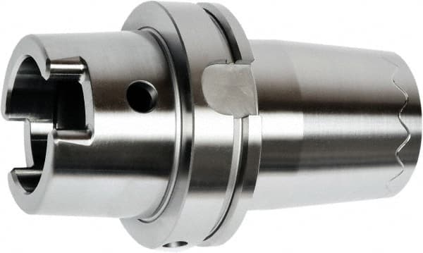HAIMER - 25mm Hole Diam, HSK100A Taper Shank Shrink Fit Tool Holder & Adapter - 110mm Projection, 63mm Nose Diam, 58mm Clamping Depth, 25,000 RPM, Through Coolant - Exact Tooling