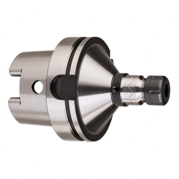 HAIMER - 1/8" to 3/8" Capacity, 3.93" Projection, HSK100A Hollow Taper, ER16 Collet Chuck - 0.0001" TIR - Exact Tooling