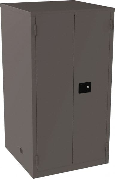 Jamco - 4 Shelf Security Storage Cabinet - Steel, 34" Wide x 34" Deep x 65" High, Gray - Exact Tooling