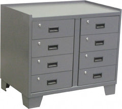 Jamco - Locking Storage Cabinet - Steel, 36" Wide x 24" Deep x 33" High, Gray - Exact Tooling