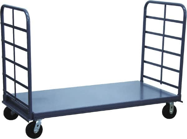 Jamco - 2,000 Lb Capacity Platform Truck - Steel Deck, 60" OAW, 10" Platform Height, Phenolic Casters - Exact Tooling