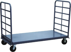 Jamco - 2,000 Lb Capacity Platform Truck - Steel Deck, 60" OAW, 10" Platform Height, Phenolic Casters - Exact Tooling