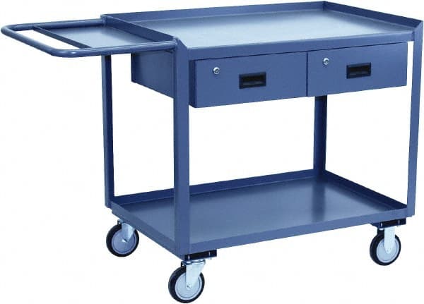 Jamco - Flush Mobile Work Bench - Steel, Gray, 30" Long x 36" Deep x 35" High - Exact Tooling