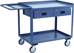 Jamco - Flush Mobile Work Bench - Steel, Gray, 24" Long x 36" Deep x 39" High - Exact Tooling