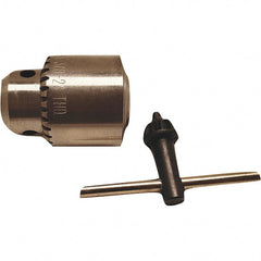 Dynabrade - 1/2-20, 3/8" Max Capacity, Threaded Mount Drill Chuck - Keyed - Exact Tooling