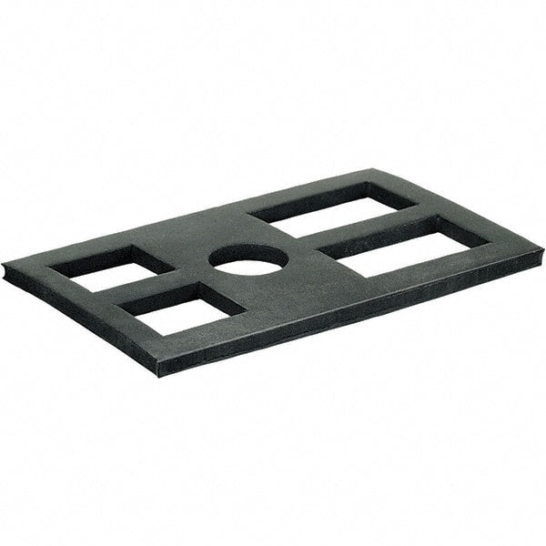 Dynabrade - 1/4" Thick, Polymer, Machinery Leveling Pad & Mat - 15,000 Lb Max Load - Exact Tooling