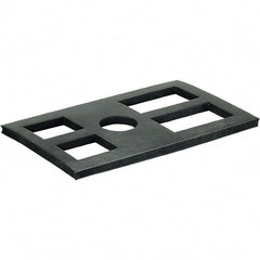 Dynabrade - 1/4" Thick, Polymer, Machinery Leveling Pad & Mat - 15,000 Lb Max Load - Exact Tooling