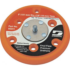 Dynabrade - 5" Diam Disc Backing Vacuum Replacement Pad - Medium Density, 13,000 RPM - Exact Tooling