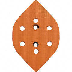 Dynabrade - Tear Drop Hook Face Backing Pad - Dynafine Compatible, Screw Attachment, Vacuum Pad, 3/8" Thick, Soft Density - Exact Tooling