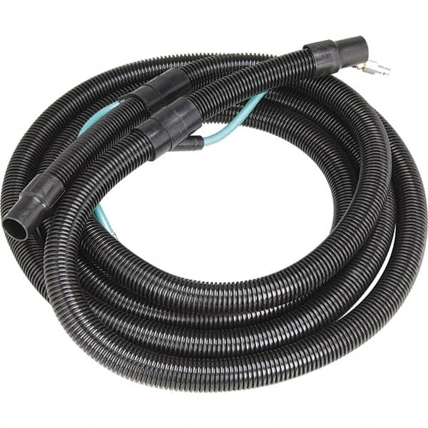 Dynabrade - 8mm ID x 12.7mm OD 25' Long Hose - Female/Male Ends, 90 Working psi, 1/4" Fitting, Green - Exact Tooling