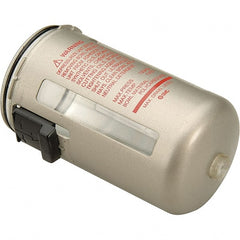 Dynabrade - 55 CFM Max Air Flow, 145 Max psi, Filter Lubricator Bowl Assembly for Regulator Lubricators - 140°F Max, For Use with 10671, 10673, 10675, 10677, 10679, 10681 - Exact Tooling