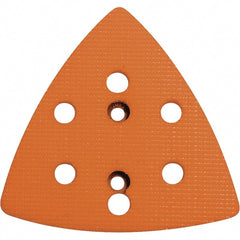 Dynabrade - Triangular Hook Face Backing Pad - Dynafine Compatible, Screw Attachment, Vacuum Pad, 3/8" Thick, Soft Density - Exact Tooling