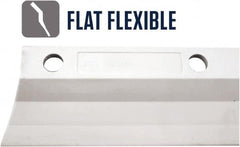 SEYMOUR-MIDWEST - 27" Rubber Blade Floor Squeegee - Threaded End, Single Edge, Gray, Use with 78256 - Exact Tooling