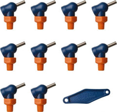 Loc-Line - 1/8" Hose Inside Diam x 5/32" Nozzle Diam, High-Pressure Coolant Hose Nozzle - NPT, for Use with Loc-Line Modular Hose System, 10 Pieces - Exact Tooling