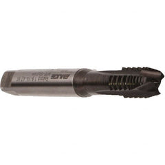 Emuge - M10x1.50 Metric Coarse, 3 Flute, Nitride Finish, Cobalt Spiral Point Tap - Plug Chamfer, Right Hand Thread, 100mm OAL, 22mm Thread Length, 10mm Shank Diam, 6H Class of Fit, Series Rekord B - Exact Tooling