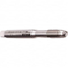 Emuge - M8x1.25 Metric Coarse, 3 Flutes, Modified Bottoming Chamfer, Bright Finish, Cobalt Spiral Point STI Tap - 0.3937" Shank Diam, 0.315" Square Size, 6H (mod) Class of Fit, Series Rekord B-AL - Exact Tooling