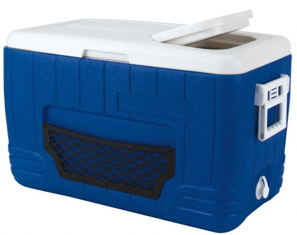 PRO-SAFE - 48.6 Qt Ice Chest - Plastic, Blue/White - Exact Tooling