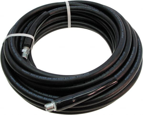 Continental ContiTech - High Temperature & High Pressure Hose; Inside Diameter (Inch): 3/8 ; Outside Diameter (Decimal Inch): 0.6900 ; Material: Nitrile ; Length (Feet): 100 ; Maximum Pressure (psi): 3000 ; Minimum Temperature (F): -20 - Exact Tooling