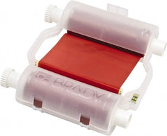 Brady - 4.33" Wide x 2,400" Long, Red Resin Ribbon Printer Ribbon - For BBP30 Label Printer, BBP33 Label Printer, BBP35 Multicolor Sign & Label Printer, BBP37 Color & Cut Sign & Label Printer, BradyPrinter S3100, BBP31 Sign & Label Printer - Exact Tooling