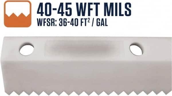 SEYMOUR-MIDWEST - 18" Rubber Blade Floor Squeegee - Threaded End, Single Edge, Gray, Use with 78255 - Exact Tooling