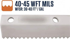 SEYMOUR-MIDWEST - 18" Rubber Blade Floor Squeegee - Threaded End, Single Edge, Gray, Use with 78255 - Exact Tooling