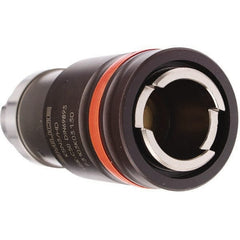 Emuge - HSK50C Taper Shank Tension & Compression Tapping Chuck - M4.5 Min Tap Capacity, 118mm Projection, Size 3 Adapter, Quick Change, Through Coolant - Exact Tooling