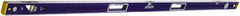 Irwin - 96" Long 3 Vial Box Beam Level - Aluminum, Blue - Exact Tooling