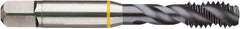 Guhring - 1/2-20 UNF 2B/3B Modified Bottoming Spiral Flute Tap - Cobalt, TiCN Finish, 3.381" OAL, Right Hand Flute, Right Hand Thread, H5, Series 4410 - Exact Tooling