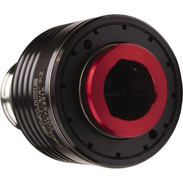 Emuge - 1.519" Tap Shank Diam, 1.139" Tap Square Size, #5 Tapping Adapter - 2.68" Projection, 2.819" Tap Depth, 5.16" OAL, 2.362" Shank OD, Through Coolant, Series EM05-U - Exact Tooling
