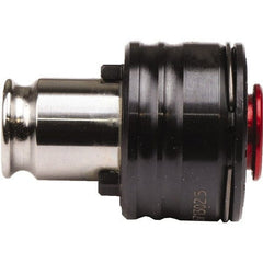 Emuge - 0.168" Tap Shank Diam, #1 Tapping Adapter - 0.1969" Projection, 1.3583" Tap Depth, 3/4" Shank OD, Through Coolant, Series EM01-Z/ER - Exact Tooling