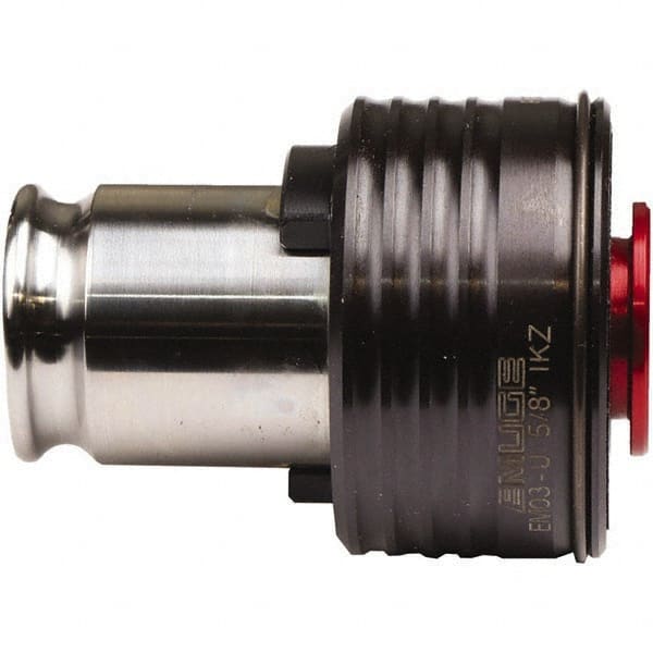 Emuge - 0.315" Tap Shank Diam, 0.2441" Tap Square Size, #1 Tapping Adapter - 63/64" Projection, 1.0236" Tap Depth, 1.8504" OAL, 3/4" Shank OD, Through Coolant, Series EM01-U - Exact Tooling