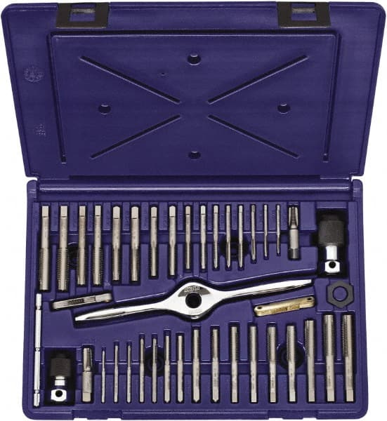 Irwin Hanson - Taper, Bright Finish, Carbon Steel Tap Set - Right Hand Cut, 2B Class of Fit, Series Hanson - Exact Tooling