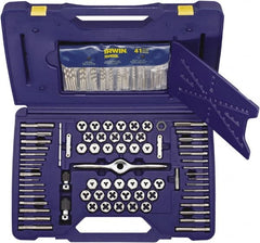 Irwin Hanson - 1/8-27 to #12-24, Die and Drill Set - 5/16" to Letter Z, 116 Piece Set - Exact Tooling