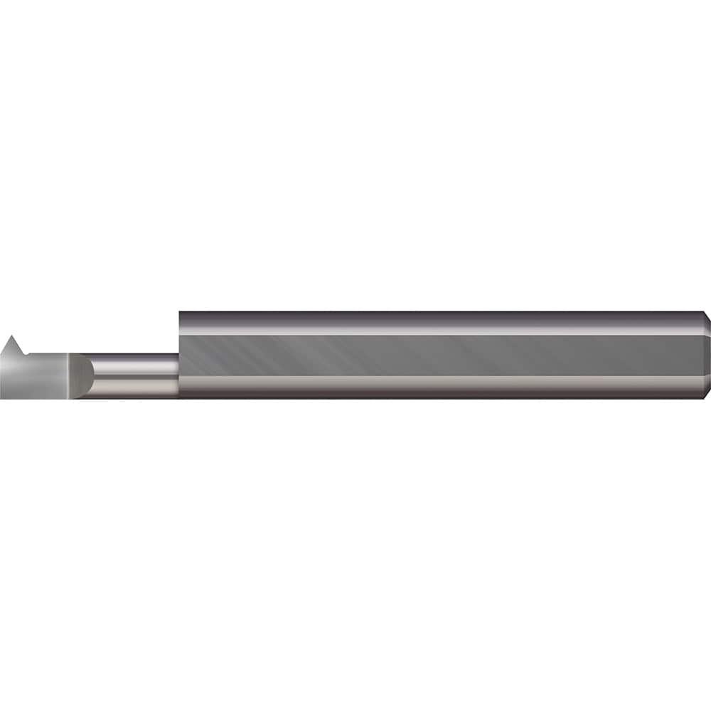Micro 100 - Single Point Threading Tools; Thread Type: Internal ; Material: Solid Carbide ; Profile Angle: 60 ; Threading Diameter (Decimal Inch): 0.0800 ; Cutting Depth (Decimal Inch): 0.3500 ; Maximum Threads Per Inch: 76 - Exact Tooling