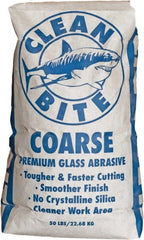 NC Minerals - Coarse Grade Angular Crushed Glass - 20 to 40 Grit, 50 Lb Bag - Exact Tooling