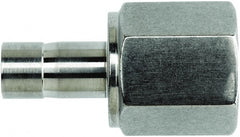 Brennan - 3/8" OD, Stainless Steel Female Adapter - NPT Ends - Exact Tooling