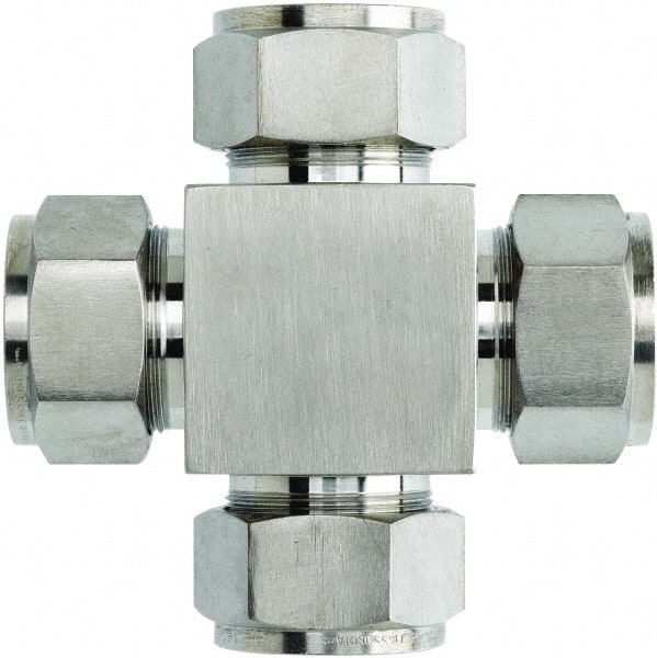 Brennan - 1/2" OD, Stainless Steel Union Cross - All Comp Ends - Exact Tooling
