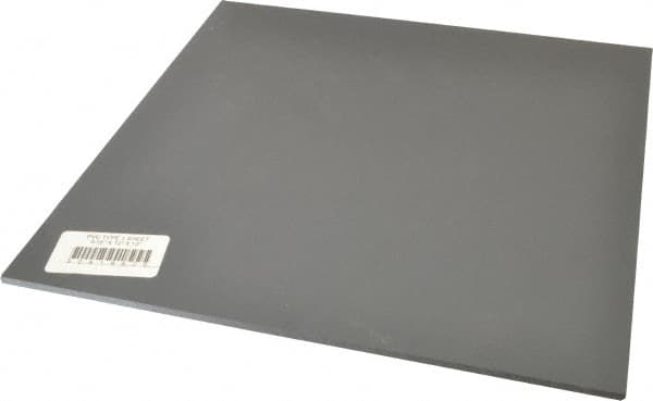 Made in USA - 3/16" Thick x 12" Wide x 1' Long, PVC Sheet - Gray, Type I PVC Grade - Exact Tooling