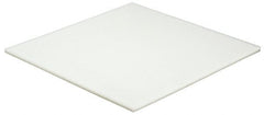 Made in USA - 1/4" Thick x 12" Wide x 1' Long, Polyethylene (HDPE) Sheet - White, ±5% Tolerance - Exact Tooling